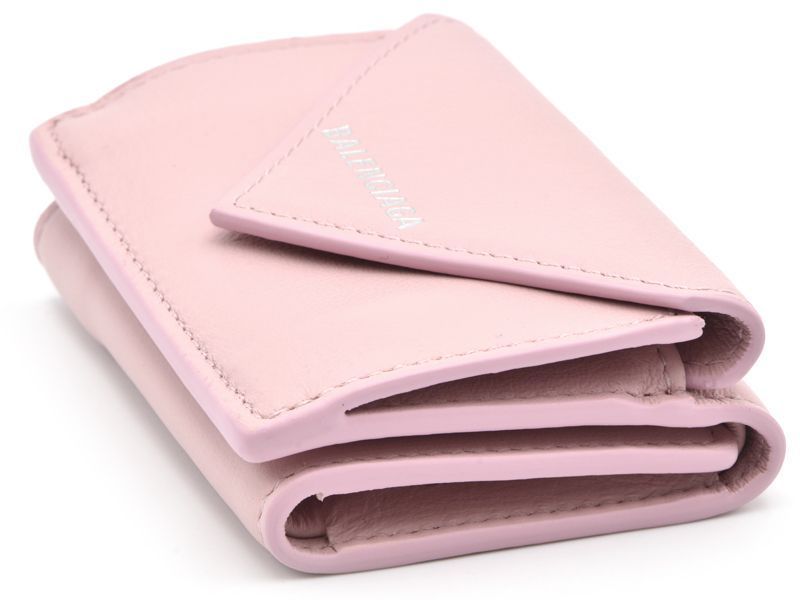 バレンシアガ ペーパーミニウォレット 391446 DLQON 5803 ライトピンク  