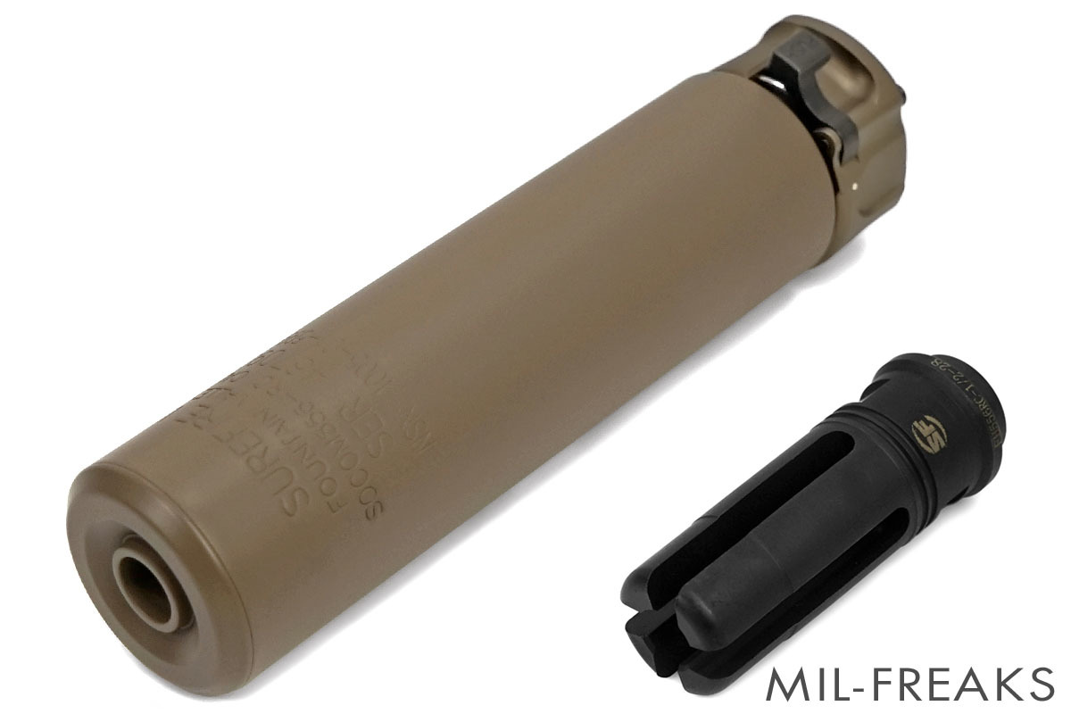 DYTAC SureFire SOCOM RC1 サイレンサー レプリカ BK DYTAC x OMG SureFireタイプ SOCOM-RC サプレッサー + SF4Pタイプ