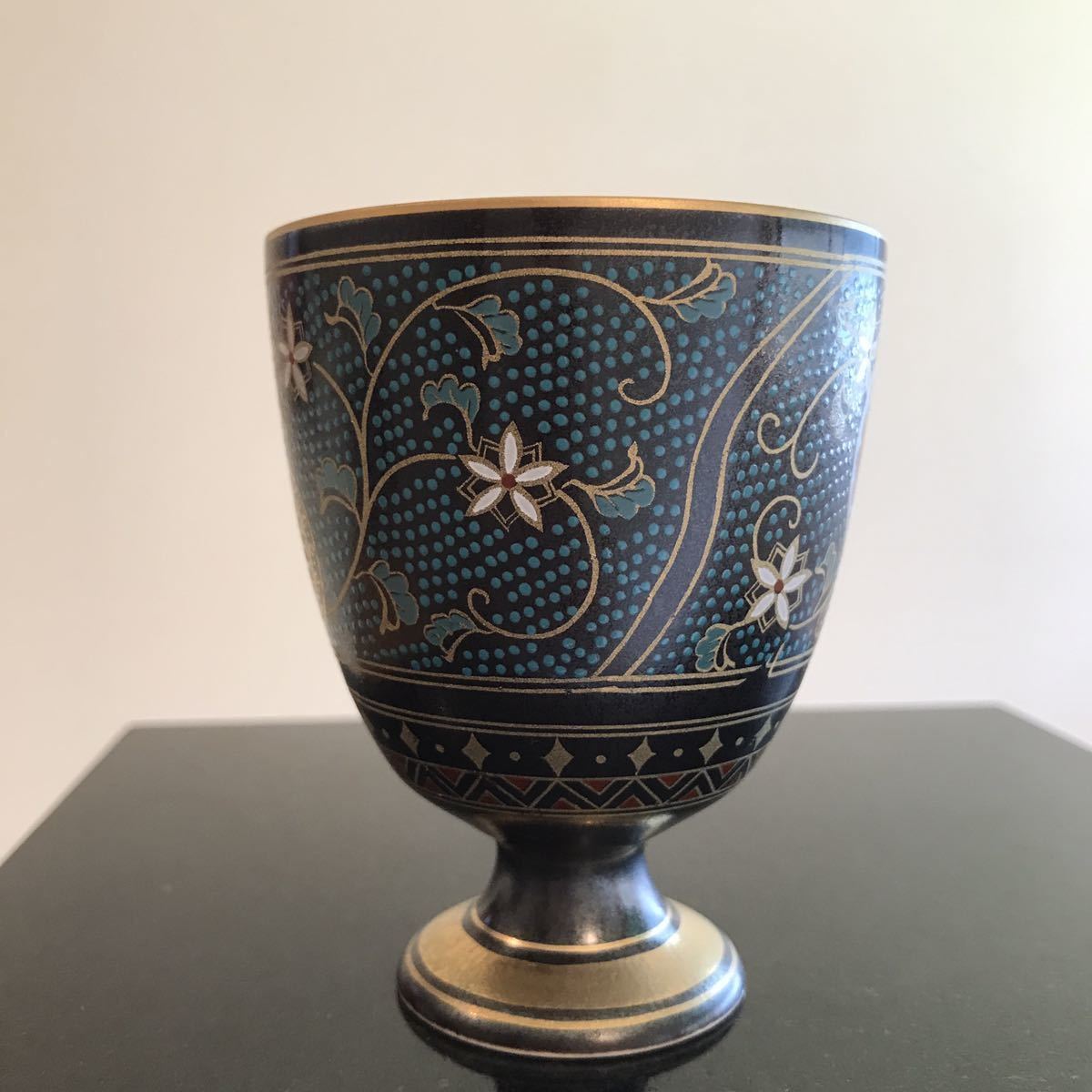 幸泉窯 青唐草 ペア ワイングラス 美濃焼 未使用・保管品_2