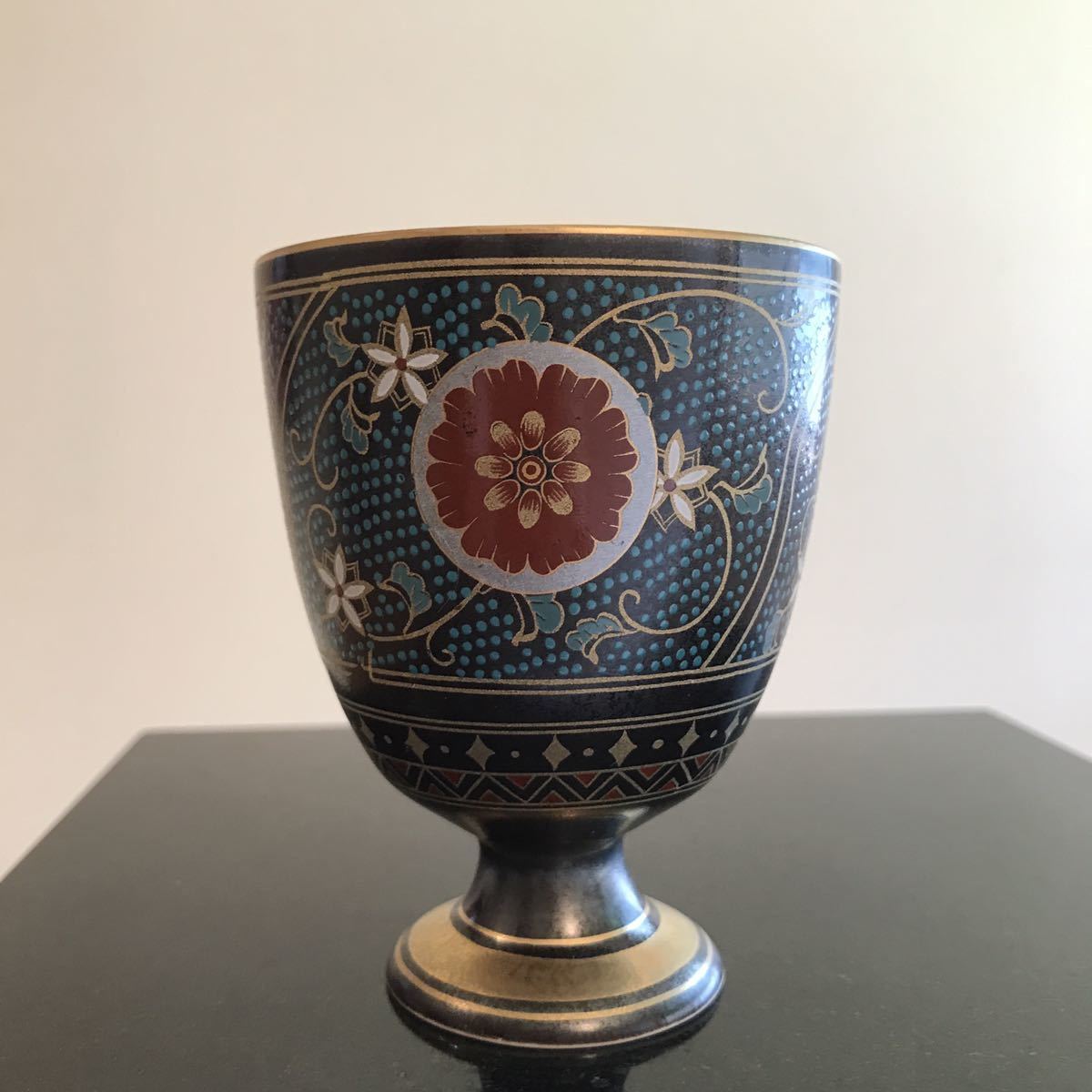 幸泉窯 青唐草 ペア ワイングラス 美濃焼 未使用・保管品_3