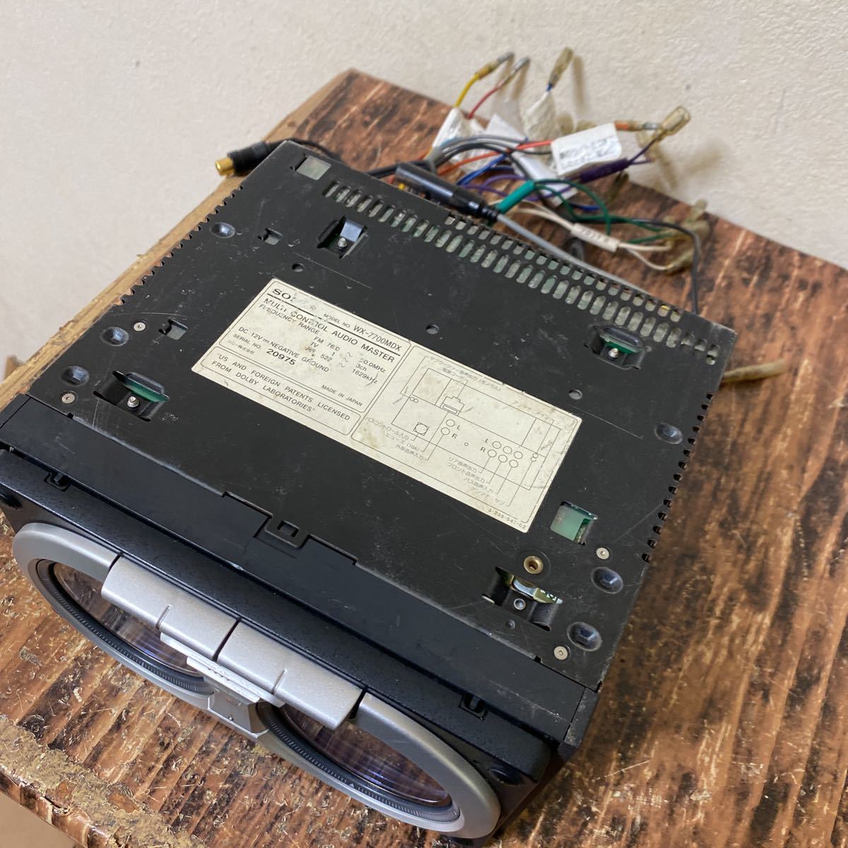 SONY WX-7700MDX CD/MDデッキ ジャンク 動作未確認 SONY ソニー WX