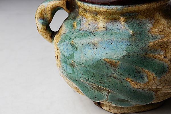 ★中古品★茶道具　美品　陶若窯　能勢進造　大海茶入 ☆真美☆k522 江戸時代 古瀬戸手瓶形大海茶入 古い茶道具 2026年最新
