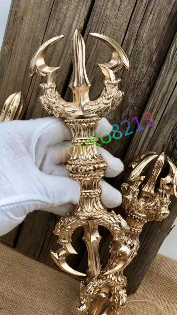 密教 密教法具 三鈷杵 金剛五鈷杵 寺院仏具」四大明王 22cm 「密教