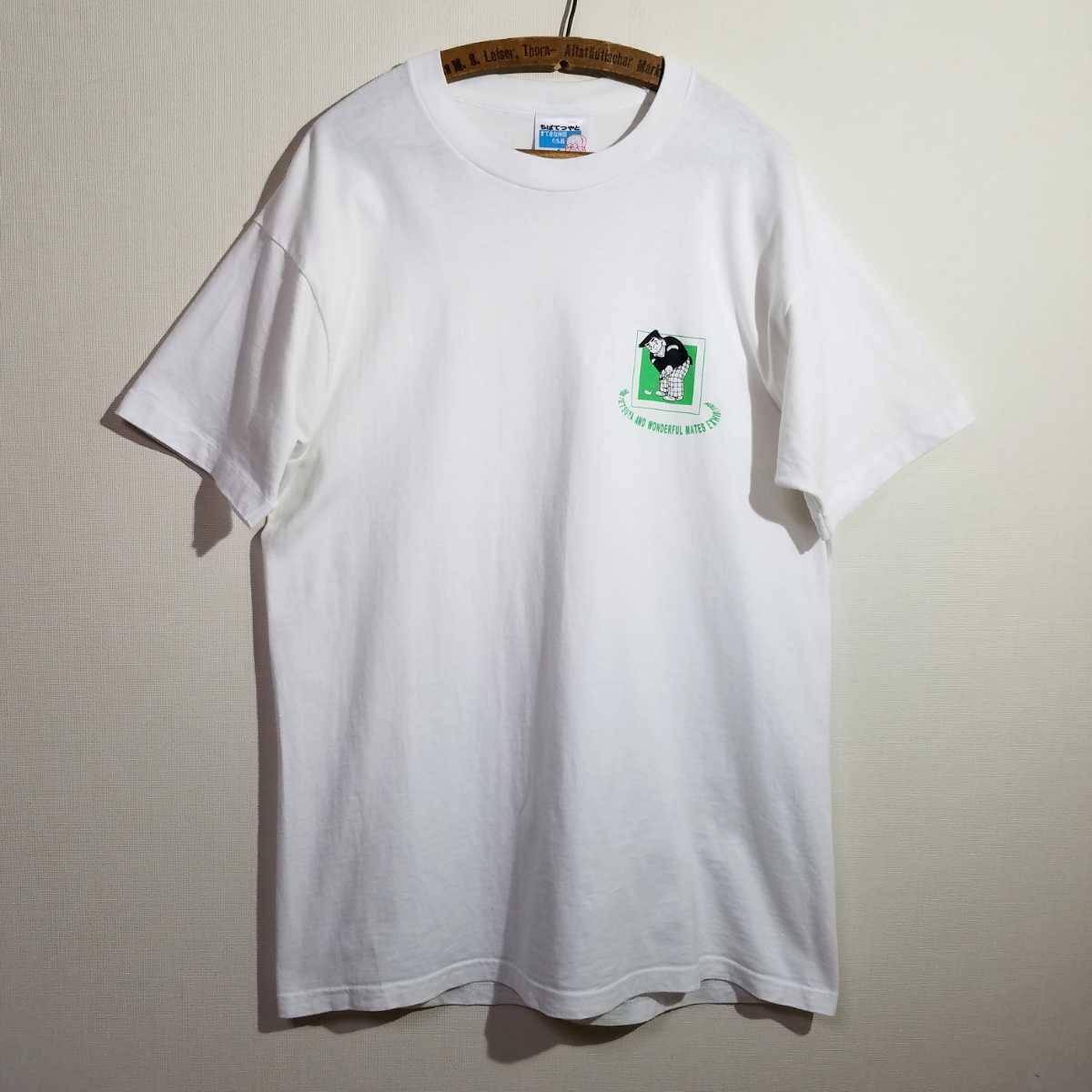 90s USA製 ちばてつやとすてきな仲間たち展 明日天気になぁれ 向太陽 T 