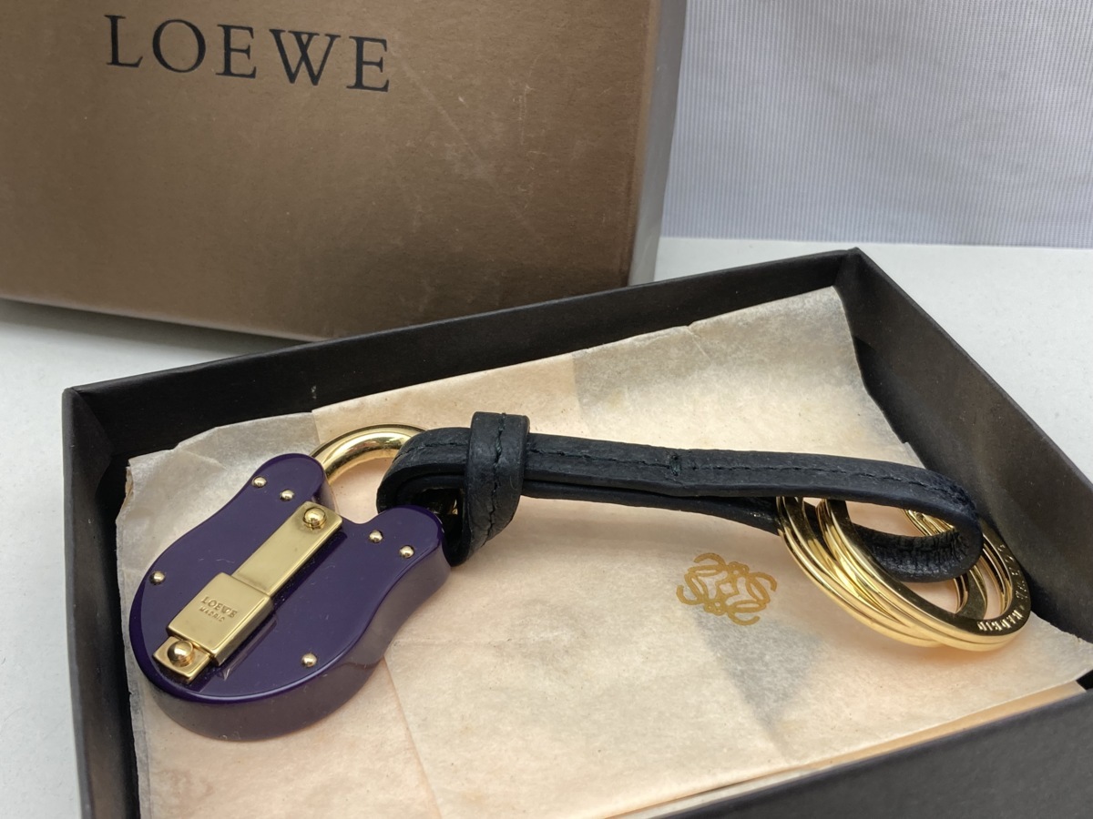 LOEWE ロエベ キーリング パッドロック 南京錠風 LOEWEおしゃれ