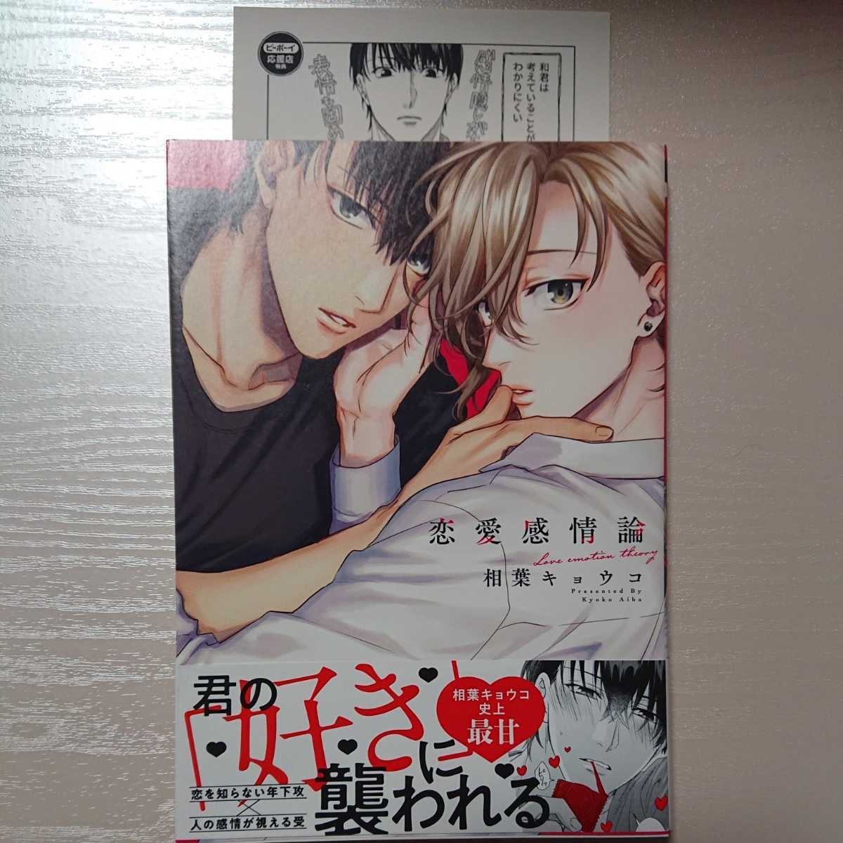 BLコミック 【恋愛感情論】 相葉キョウコ ビーボーイ応援店特典ペーパー付き _1
