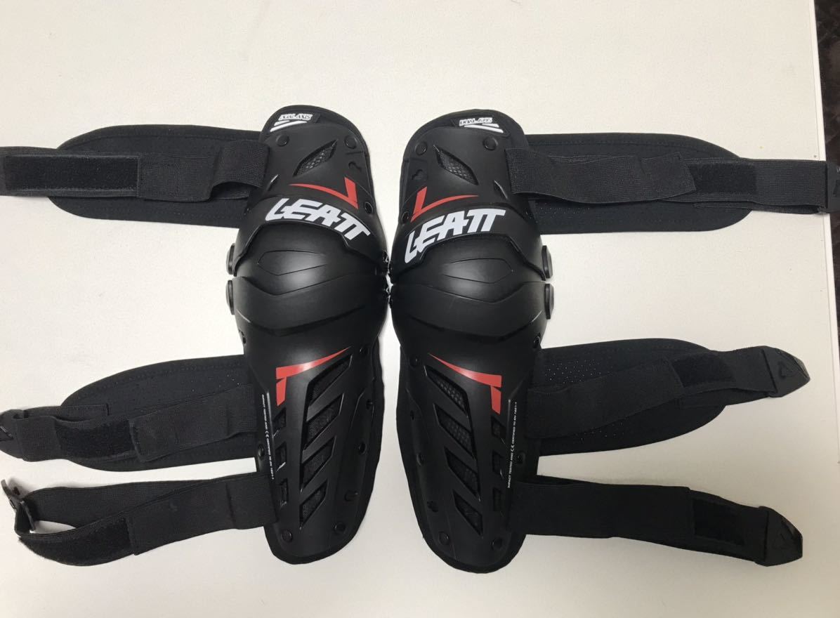 中古美品 LEATT DUAL AXIS ニーシンガード リアット デュアルアクシス