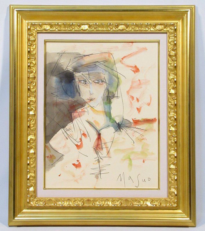 真作保証】池田満寿夫 カラーエッチング 1968年 直筆サイン 額装品