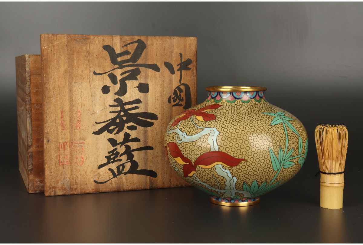 美術品・アンティーク・コレクション 七宝焼 花瓶 5点セット