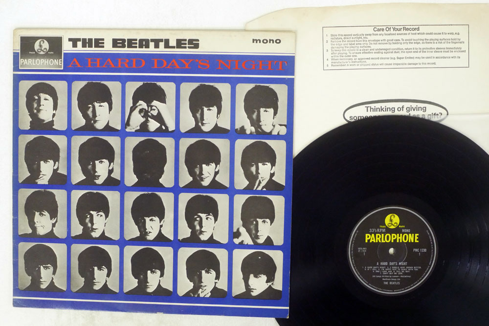 A Day's Night Hard The ⁄ - BEATLES Beatles 英国盤 英LP DAY'S HARD
