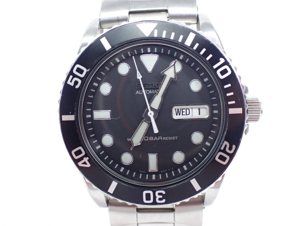 SEIKO セイコー Water10BAR RESIST オートマチック 自動巻き 腕時計 7S26-0040 稼働品 SEIKO セイコー ALBA NH36 4R36 竜頭操作問題無し