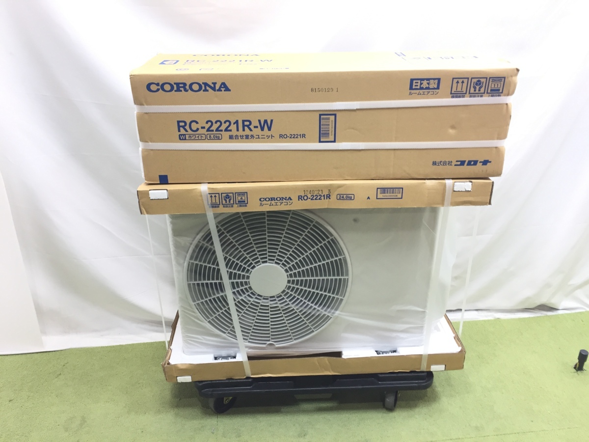 2021年モデル 新品未開封　CORONA　コロナ　Relala　ルームエアコン　RC-2221R-W　おもに6畳用　冷房2kW　～8畳　除湿　クーラー　d6173S 2021年モデル新未開封　CORONA　コロナ　Relala　ルームエアコン　RC-2221R-W　おもに6畳用　冷房2kW　～8畳　除湿　クーラー　d6173S