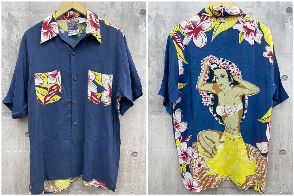Avanti Silk Hawaiian for Casual Button-Down Shirts Men AVANTI 100 