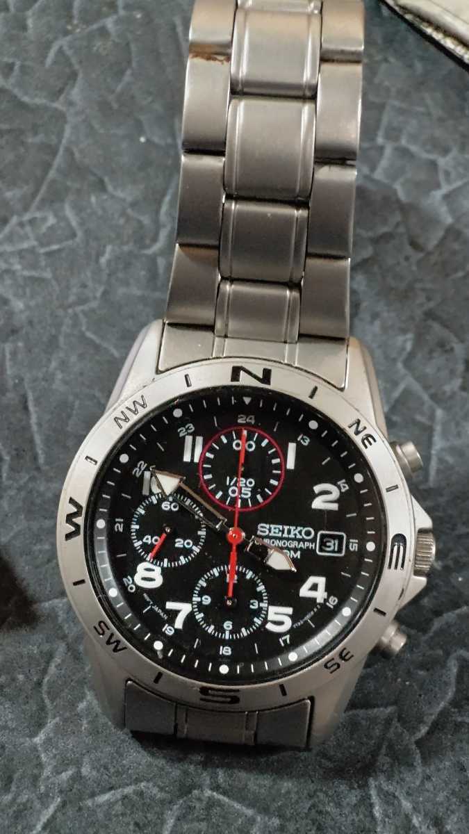 電池切れ)SEIKO クロノグラフ クロノグラフ SEIKO セイコー 現状品 