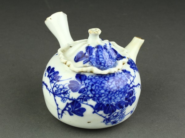 京焼 昭阿弥 染付 煎茶道具 中国茶・台湾茶向け手描き 煎茶 9