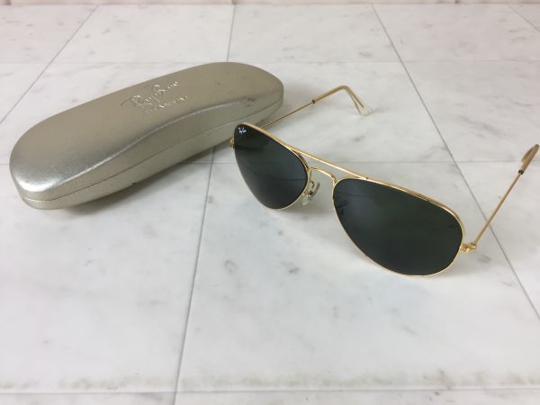 サングラス Ray-Ban レイバン B&L ティアドロップ ダークグリーン ゴールドフレーム O-06143 B&amp;L Ray-Ban