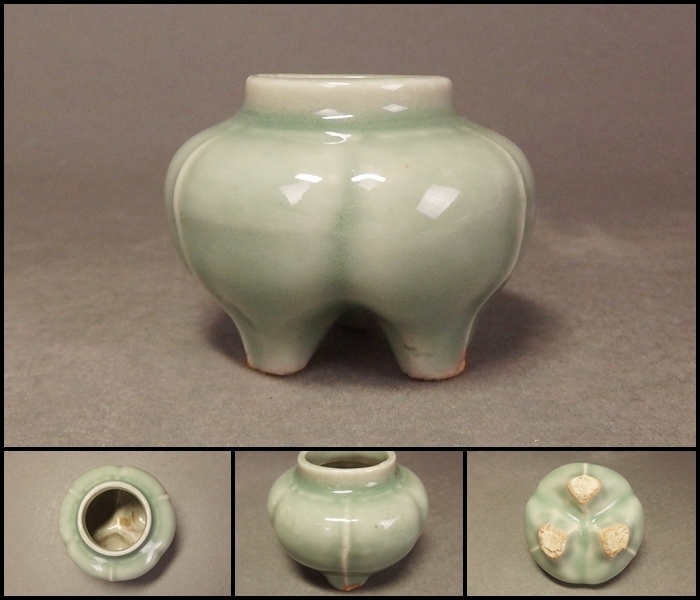 龍泉窯 青磁 | 収蔵品詳細 青磁袴腰香炉 作品を知る 明時代