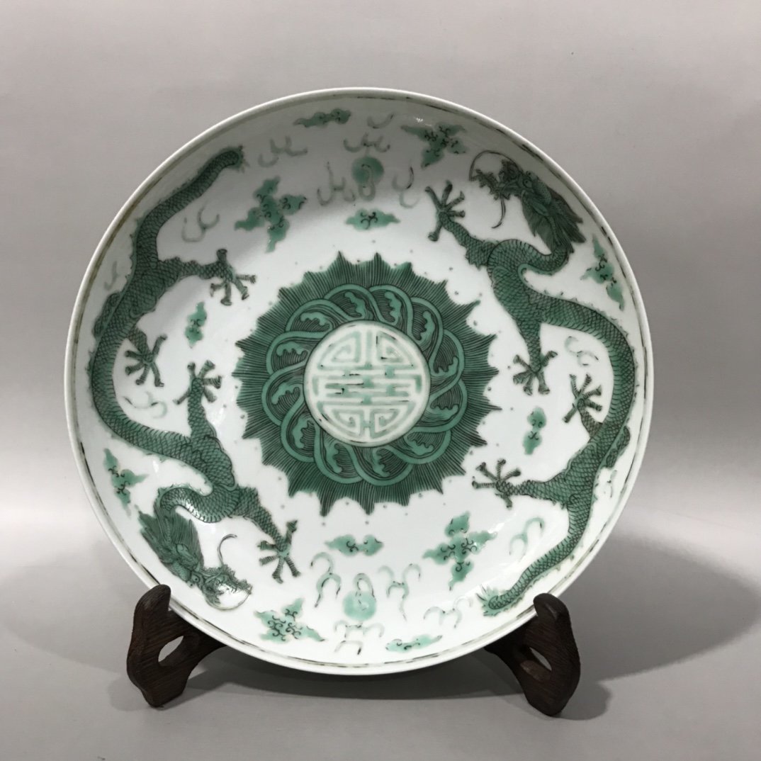 中国美術 古玩 清 雲龍紋青花大碗 茶碗 中国美術 古玩 清 雲龍紋青花大