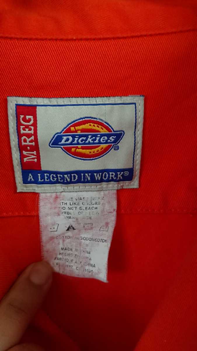 ディッキーズ Dickies ツナギ 長袖 オールイン 作業着 ワーク M オレンジ 裾ボタン オーバーオール 売買されたオークション情報 Yahooの商品情報をアーカイブ公開 オークファン Aucfan Com