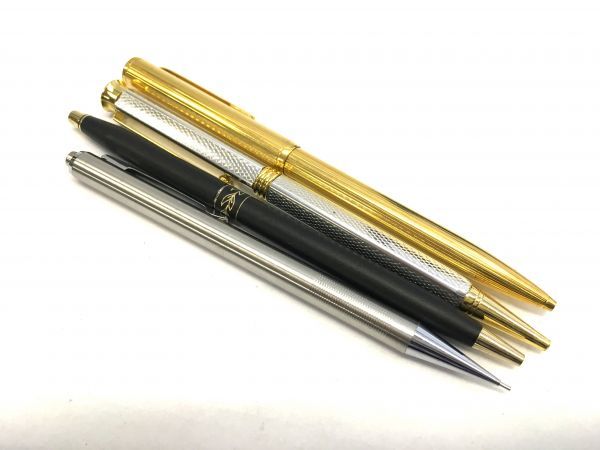 R241-I21-2458◎ DUNHILL ダンヒル CROSS など ボールペン シャーペン 4点セット ⑯