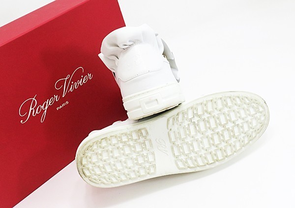 ◇【Roger Vivier ロジェヴィヴィエ】フリル スニーカー ホワイト 37 1