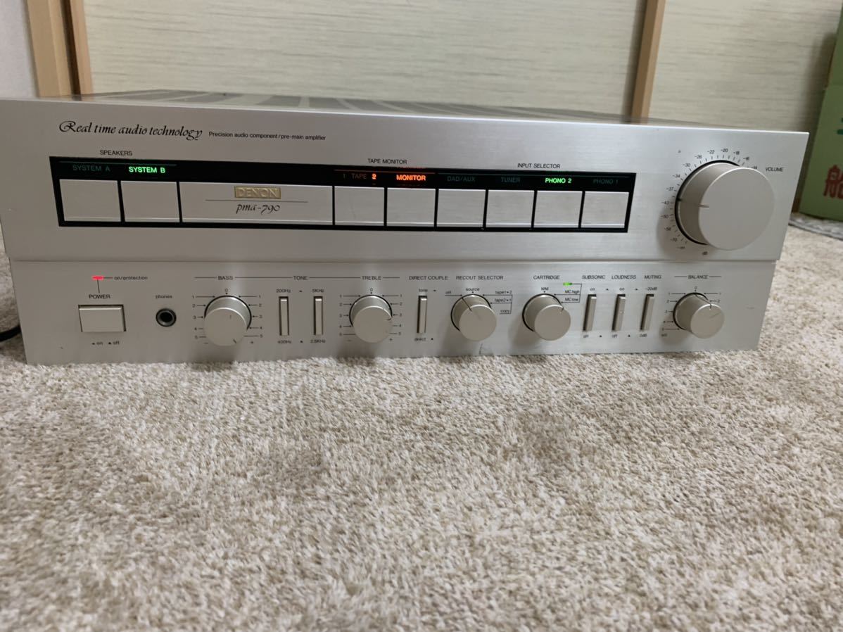 ジャンク】DENON pma-790 □DENON デノン PMA-790 アンプ 現状品 DENON