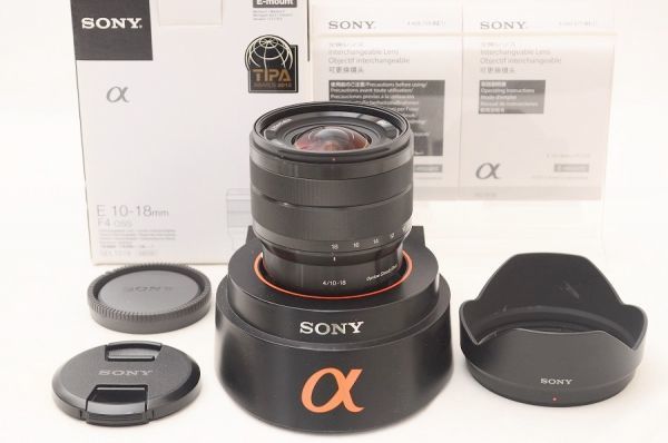 ☆美品☆ Sony ソニー E 10-18mm F4 OSS SEL1018 元箱 付属品 ♯20100801