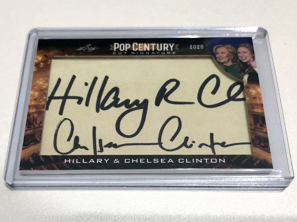 CLINTON Leaf 0 METAL POP CENTURY HILLARY & CHELSEA CUT