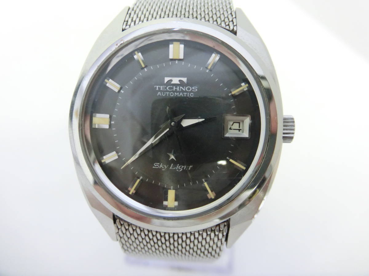 H0306-263 3251 腕時計 テクノス TECHNOS スカイライナー デイト 