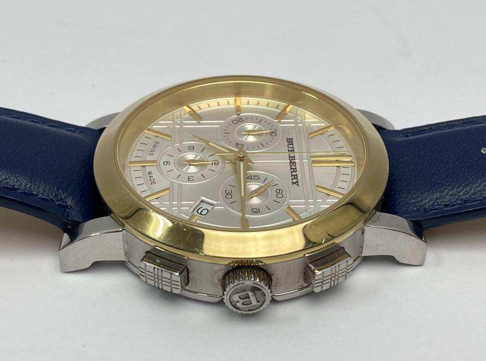 電池交換済み】BURBERRY バーバリー BU1361 腕時計 クロノグラフ 