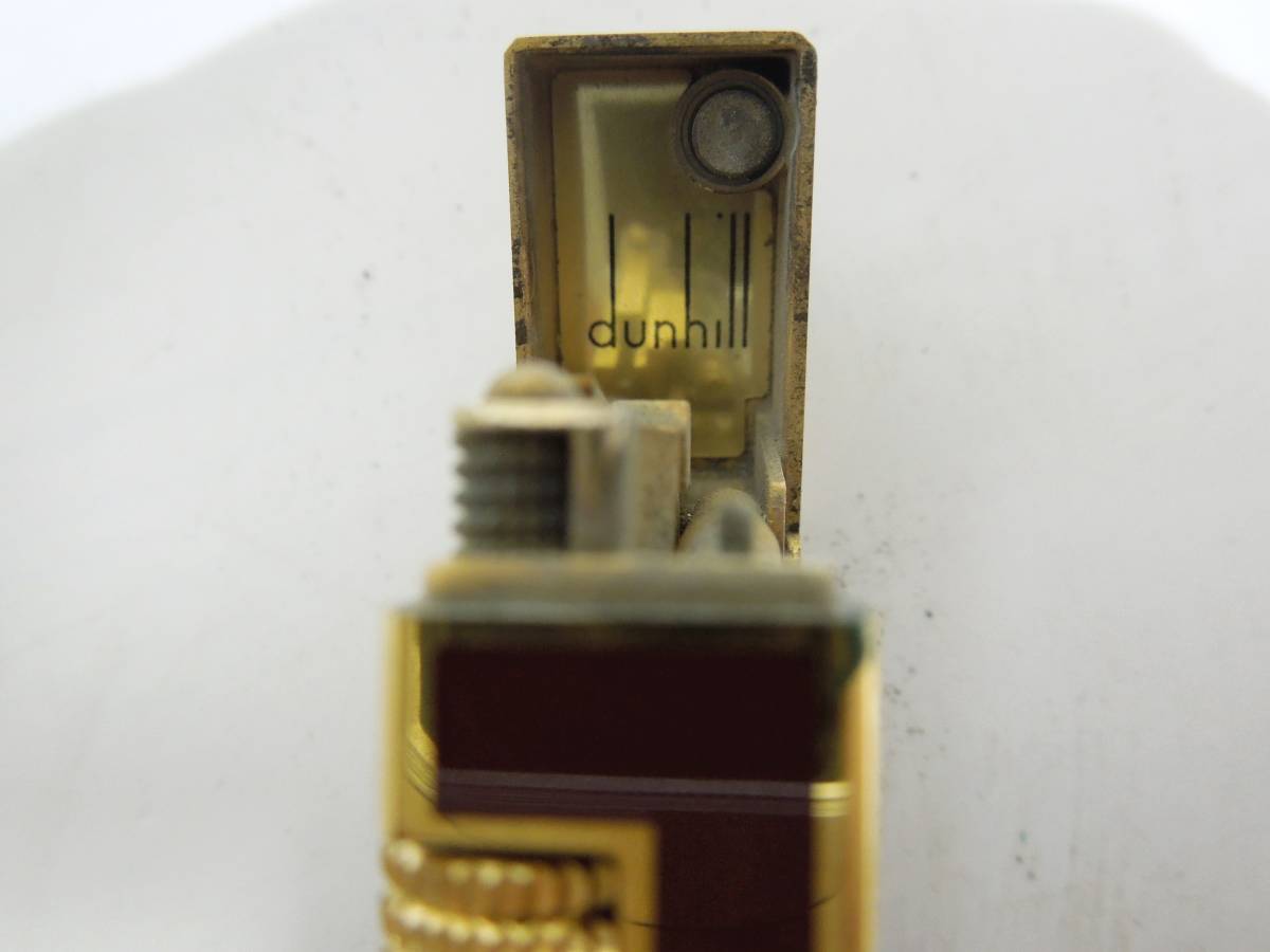 10 27-414133-09 [S]【A】 Dunhill ダンヒル ガスライター スクエア 赤
