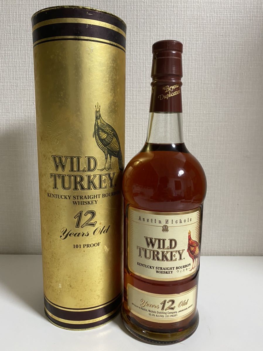 ワイルドターキー12年　旧ラベル　50.5度　750ml 古酒・未開栓】ワイルドターキー 12年 旧ラベル 750ml 50.5% 箱付き