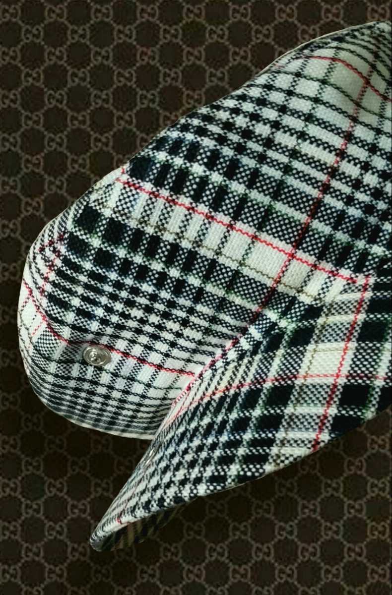 GUCCI GUCCI ハンチング キャップ 2008SS Collection 帽子 筆記体ロゴ