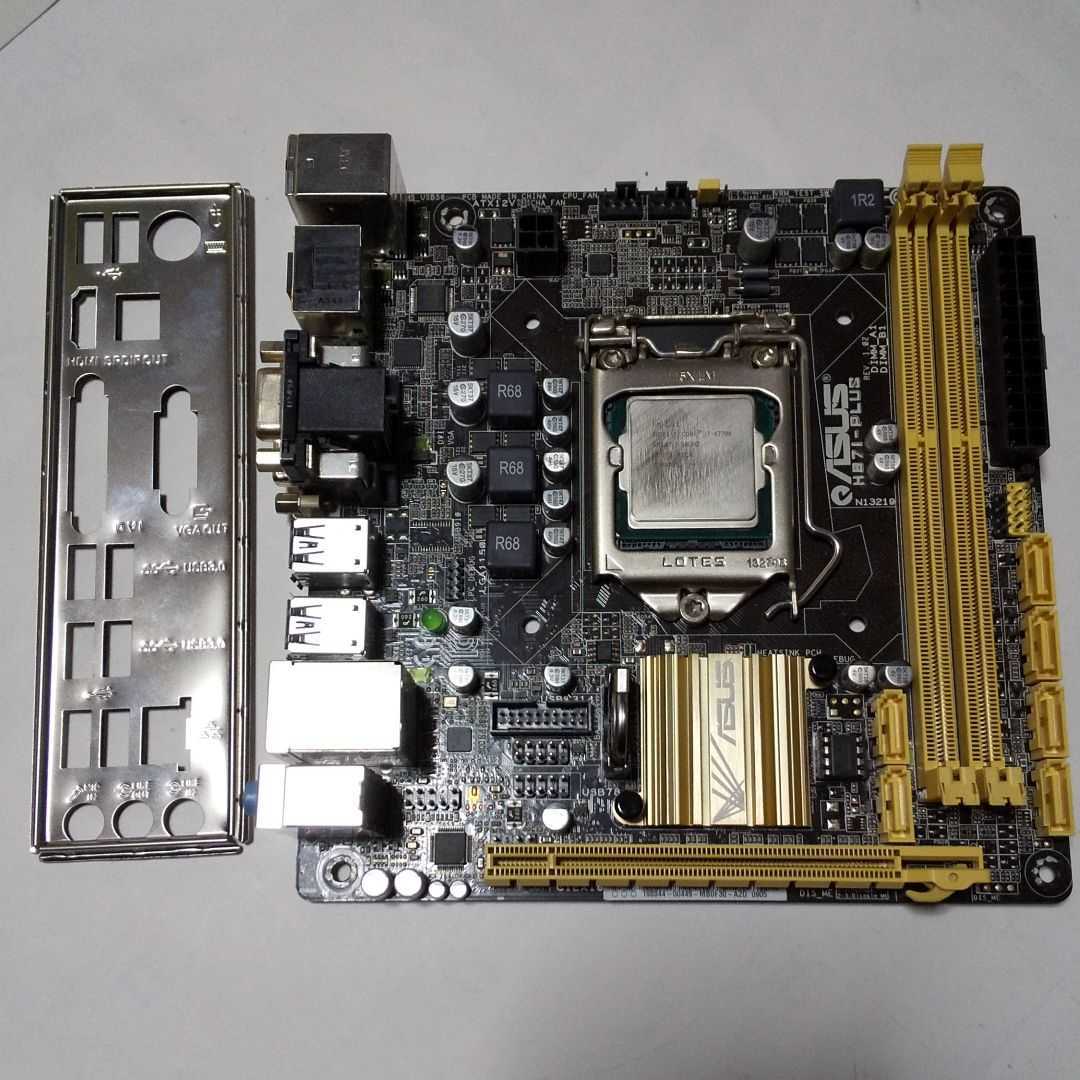 【美品】 H87I-PLUS + i7-4770K + RAM 16GB i7-4770k h87i-plus mini-itx Intel H87I-PLUS ASUS [H87I-PLUS] Buy