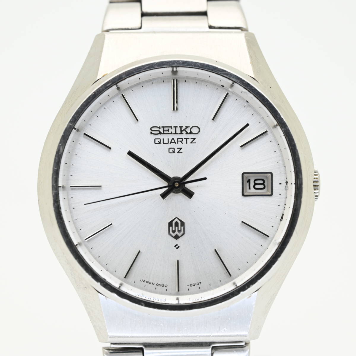  SEIKO QZ クォーツ 1975年製造 0922-8010 メンズ腕時計 電池交換済 ビンテージ 昭和50年 セイコー デイト シルバー色(その他)｜売買されたオークション情報、yahooの商品情報をアーカイブ公開 - オー その他