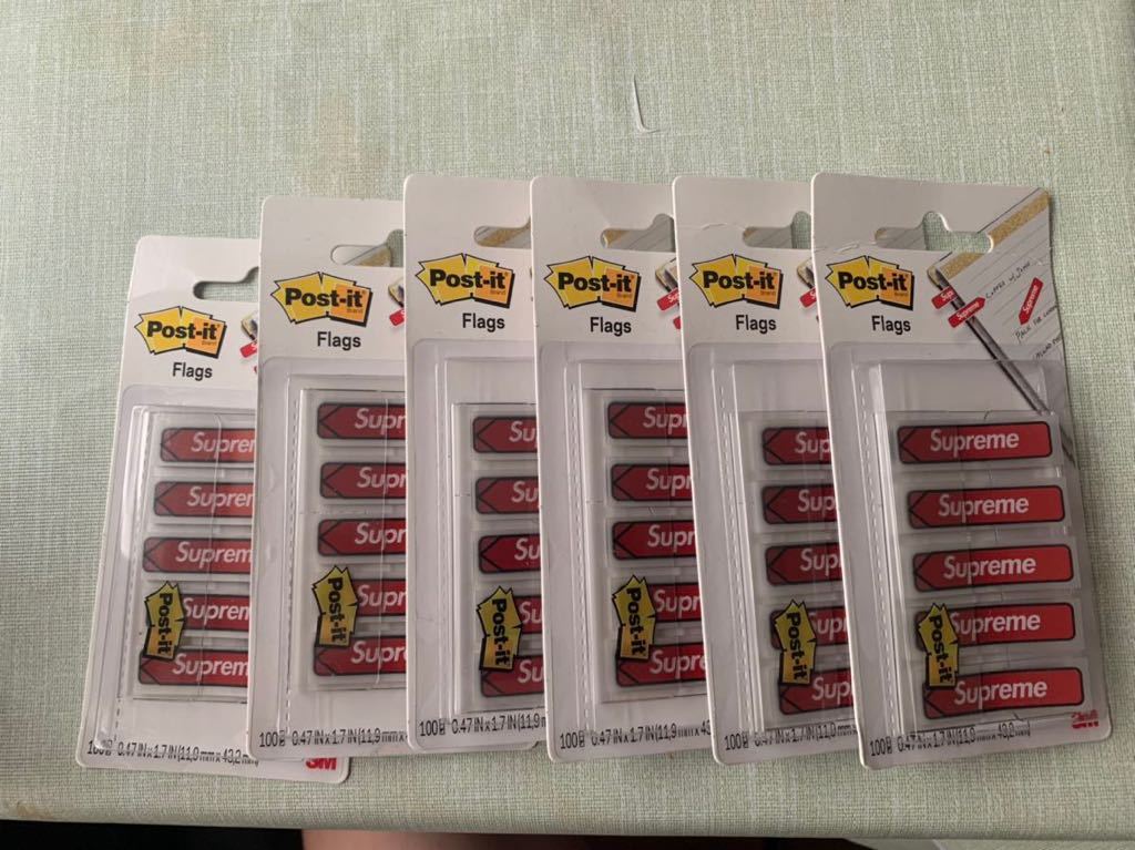 新品未使用Supreme / Post-it Flags Red6個セット
