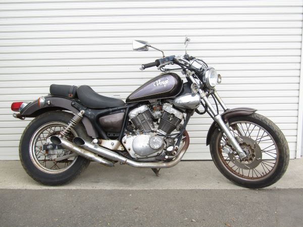 ビラーゴ250☆3DM☆社外マフラー/ターンアウトマフラー 検索番号21A50 