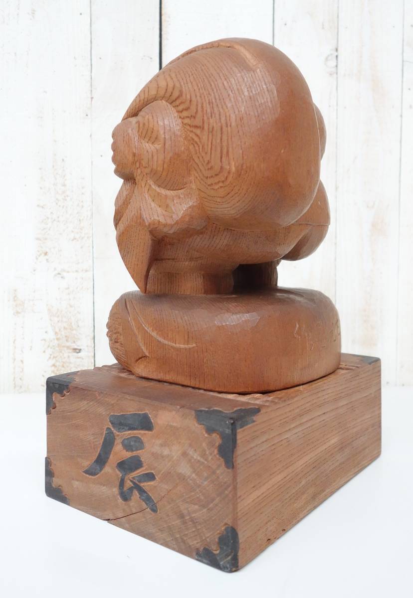 伝統工芸 工芸美術＊一刀彫 二俵大黒 大黒天 大黒様 木彫＊左光金 左