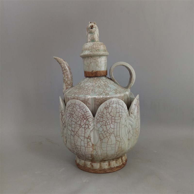 銀閣】中国美術 青白磁 刻 模様 輪花碗 宋 旧家蔵出(UM191)