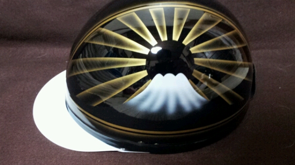 ボカシ富士日章コルク半 黒×金 CBXCBRGPGSFTGX 風防三段 テールカウル 