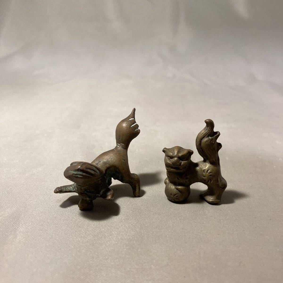 銅製三つ足香炉 ◇ 銀象嵌 / 獅子 / 狛犬 , 【公式通販】