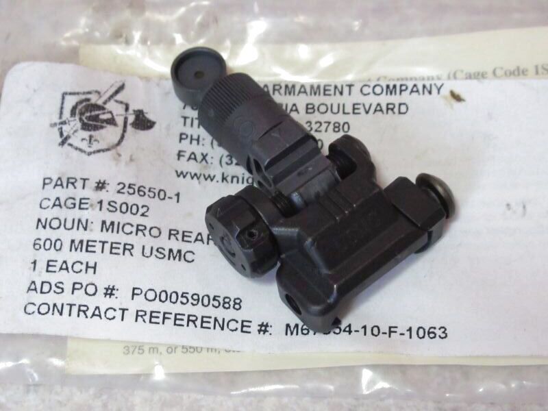 米軍実物 Micro Rear Sight Assembly 600 METER USMC マイクロ