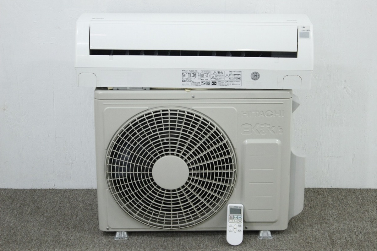 HITACHI 日立 RAS-AJ22E(W)/RAC-AJ22E ルームエアコン 主に6畳用 白く  