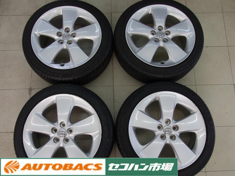 トヨタ　プリウス　30 アルミホイール　17インチ　中古品　7 中古品4本セットトヨタ 30プリウス純正 17インチ 7.0J +50 PCD100