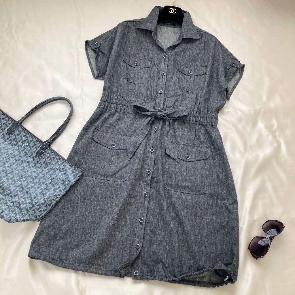 レリアン プラスハウス 大きいサイズ 13号 Xl 3l 最高級プラチナタグ リネンブレンド デニム調ドロストシャツワンピース Leilian ワンピース 売買されたオークション情報 Yahooの商品情報をアーカイブ公開 オークファン Aucfan Com