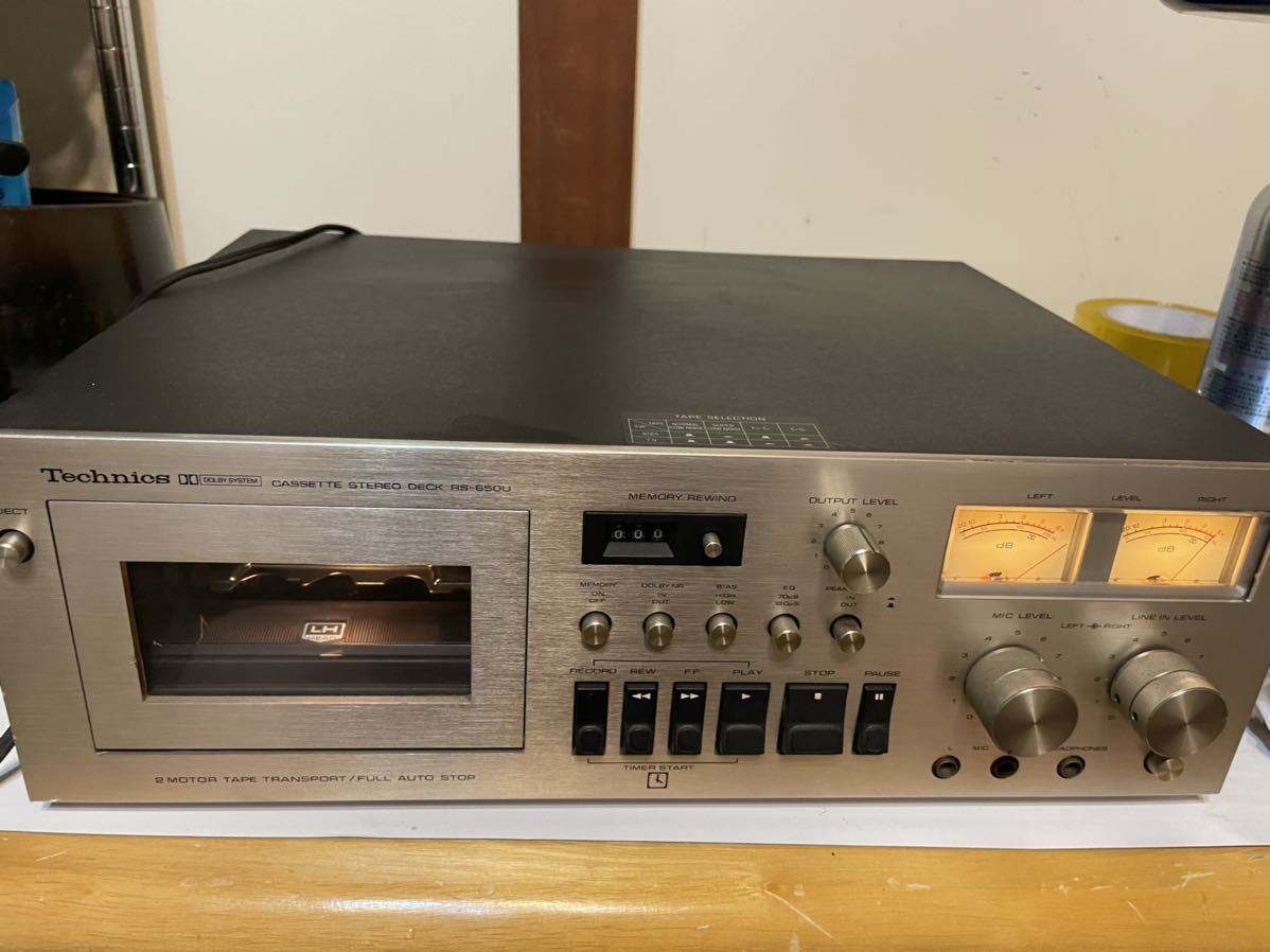希少】Technics カセットデッキ RS-650U 希少品 レトロ Technics RS