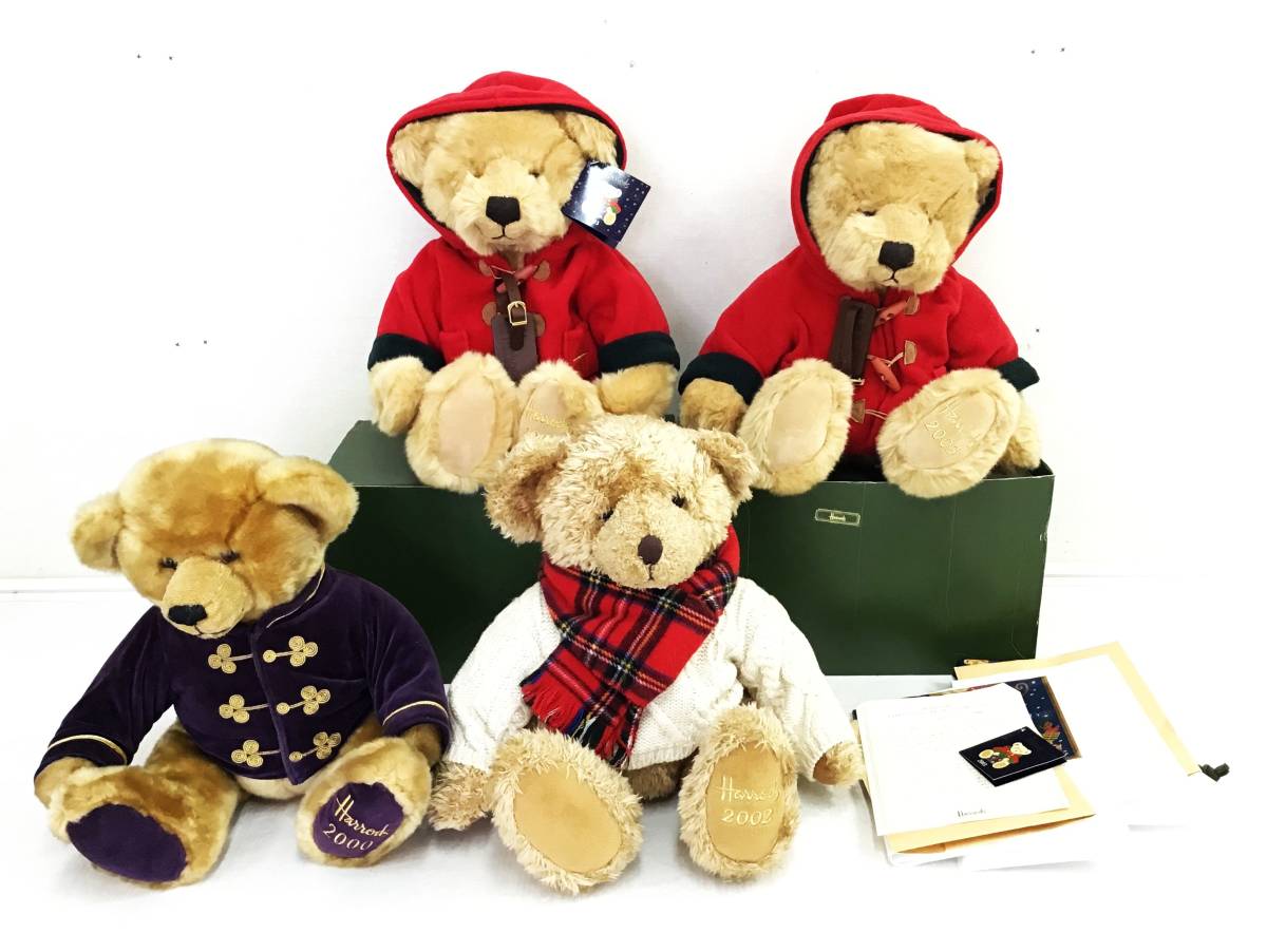 4体セット Harrods イヤーベア 00 02 03 クリスマスベア くま クマ 熊 ぬいぐるみ マフラー コート セーター テディベア ハロッズ その他 売買されたオークション情報 Yahooの商品情報をアーカイブ公開 オークファン Aucfan Com