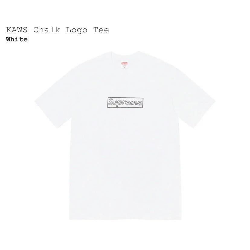 高品質，人気 L Supreme KAWS Chalk Logo Tee White Large シュプリーム カウズ チョーク ロゴ Tシャツ 21SS 国内正規品(Lサイズ)｜売買されたオークション情報、yahooの商品情報をアーカイブ公開 - オークファン 男性用