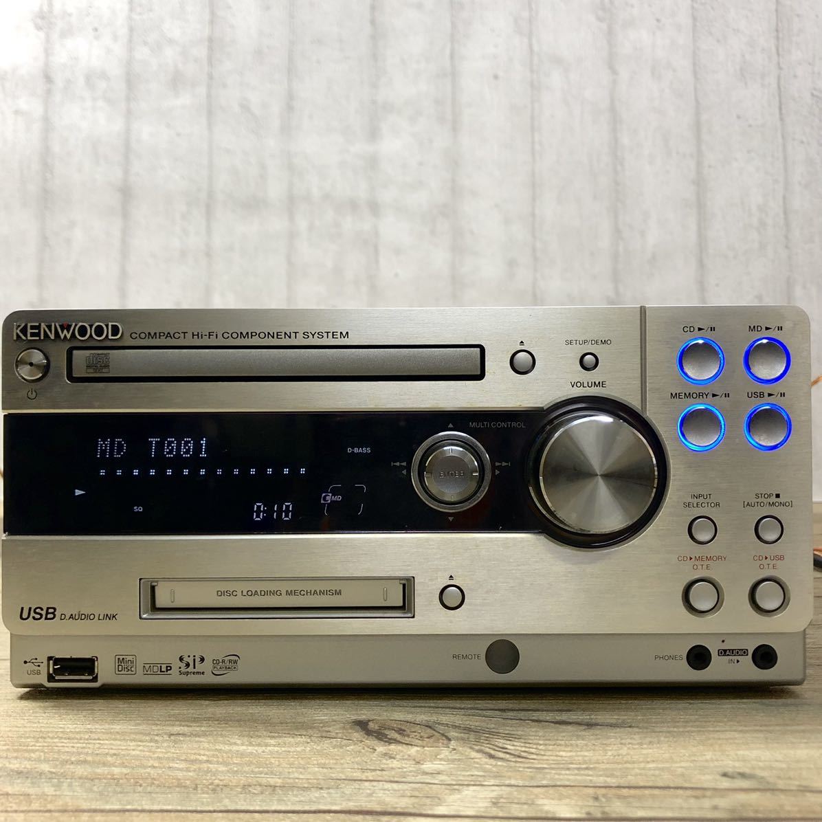 KENWOOD ケンウッド CD/MDコンポ RD-UDA77 システムコンポ ペア
