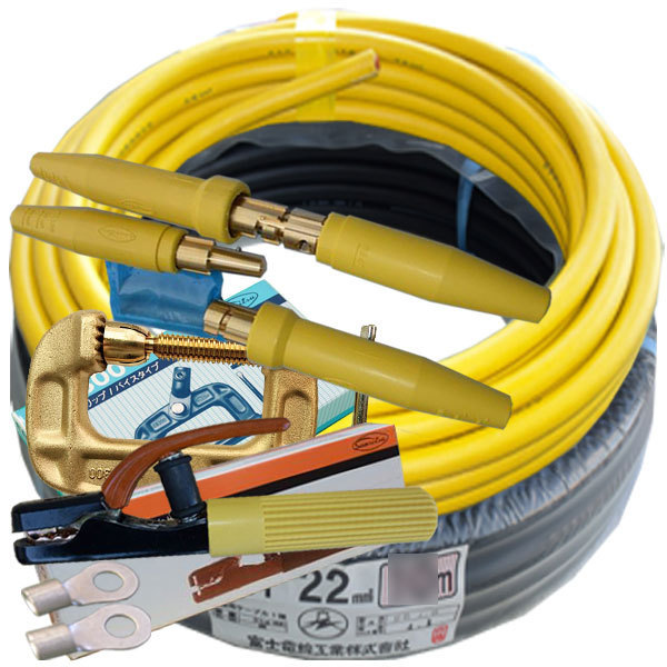  70000-270 22スケ 10m 黄色5m／黒5m 付属品付き J 溶接用WCT キャブタイヤ/キャプタイヤケーブル(アーク溶接機)｜売買されたオークション情報、yahooの商品情報をアーカイブ公開 - オークファン アーク溶接機